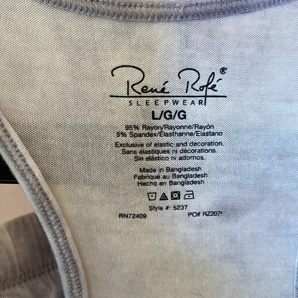 Rene Rofé 2piece Pajama Lounge Set Med. - Picture 9 of 11
